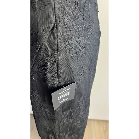 Lulu’s Desirably Dramatic Black Lace CutOut Size Large Event MIDI Dress NEW - Picture 8 of 15